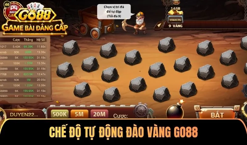 Chế độ tự động Đào vàng Go88